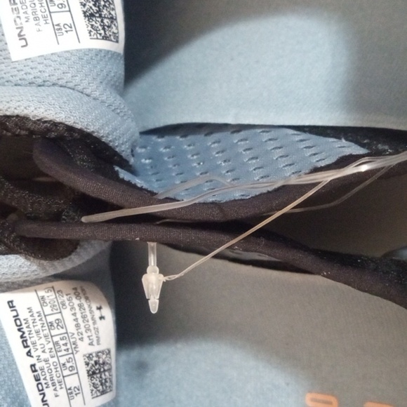 UNDER ARMOUR BLACK BLUE GRANITE HOVR SONIC 6 SNEAKERS SIZE 12 NWT - Picture 9 of 9